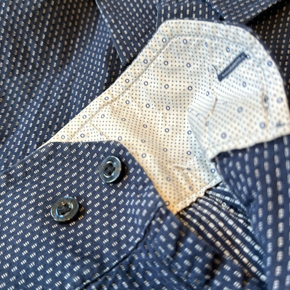 Navy Patterned Button Down - Picture 5 of 5